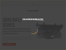 Tablet Screenshot of diamondbackfirearms.com
